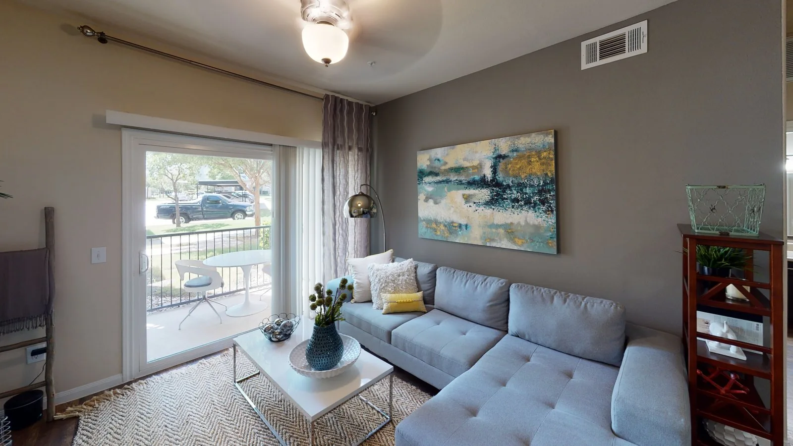 One-bedroom model apartment in the Lakewood Apartments Matterport tour