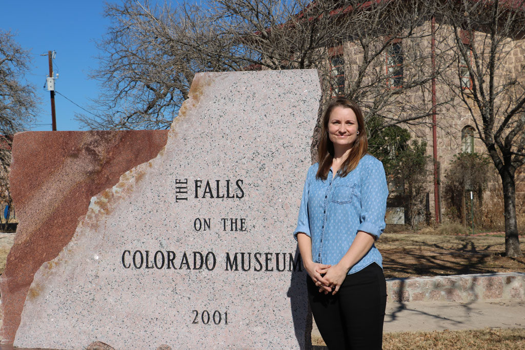 Amanda Seim at The Falls on the Colorado Museum