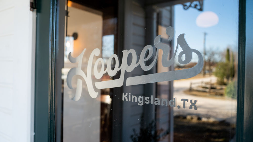 Hooper's restaurant in Kingsland, Texas