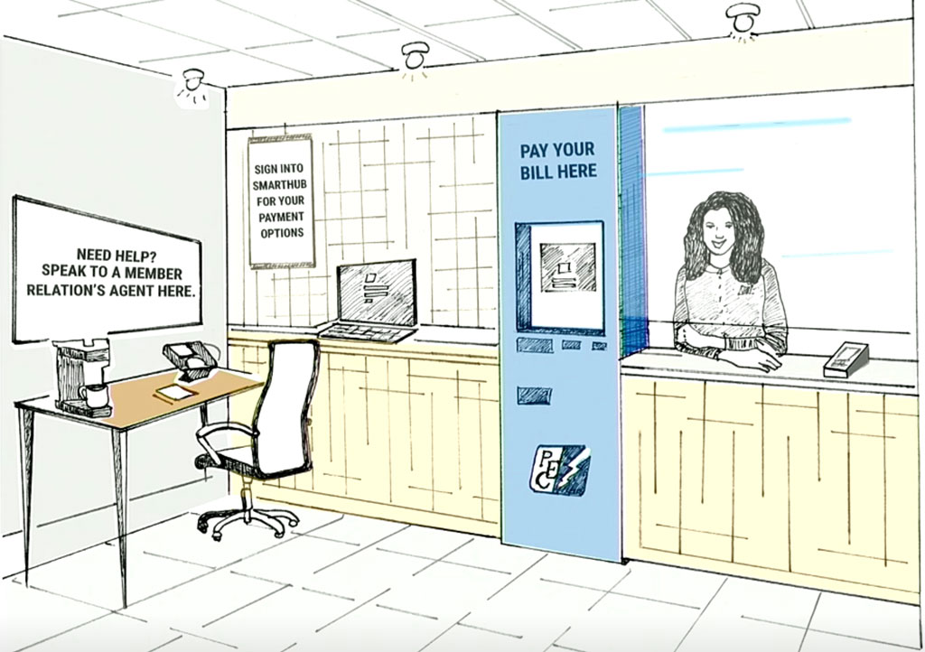PEC front lobby