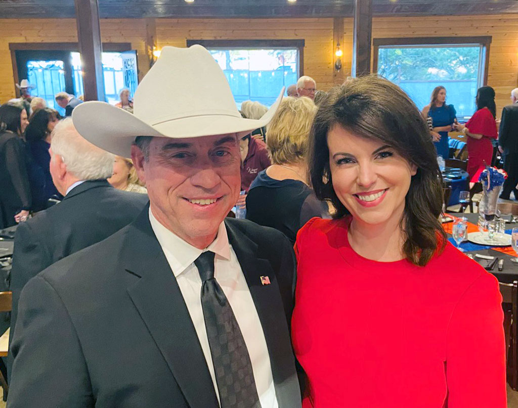 Burnet County Sheriff Calvin Boyd and state Rep. Ellen Troxclair