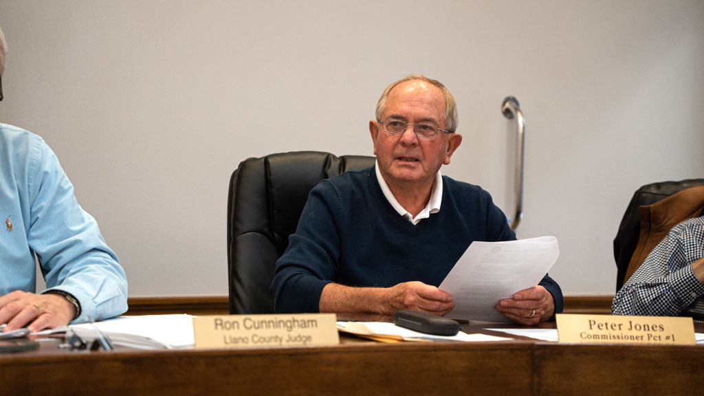 Llano County Commissioner Peter Jones