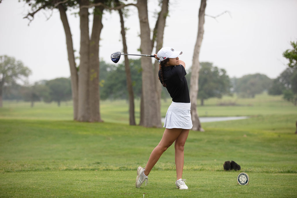 Marble Falls High School senior golfer Madison Deberard