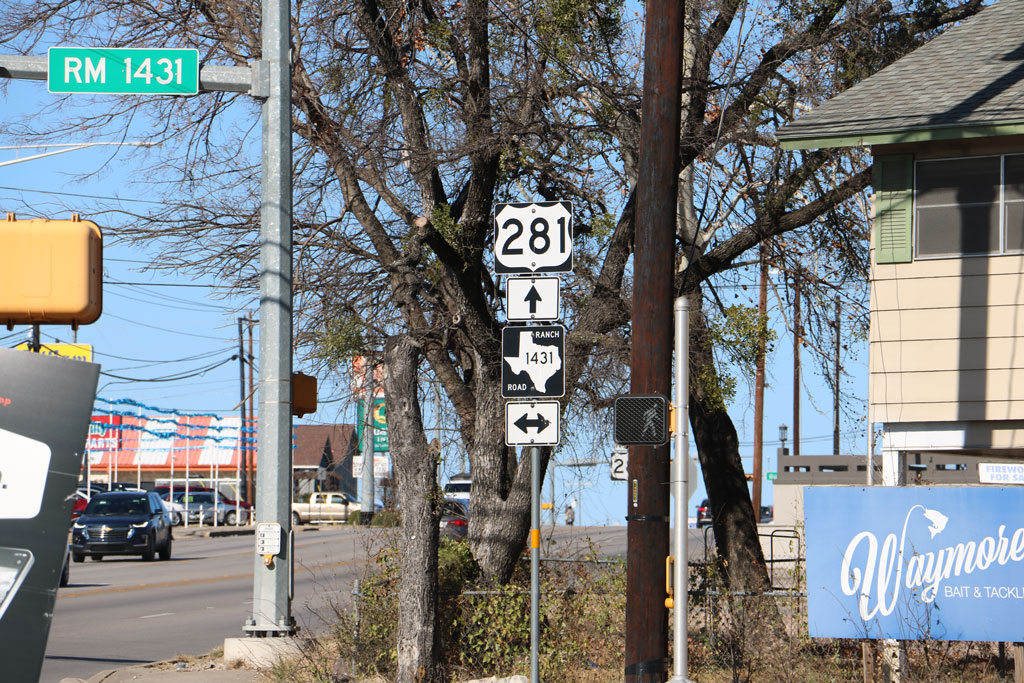 U.S. 281 and RR 1431 intersection in Marble Falls