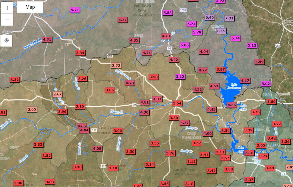 Lake Buchanan levels November 2022